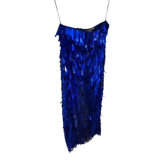 Mariandree Gaitan Grettel Skirt Sequin Embellished Evening Statement Blue Sz XS - Picture 4 of 9